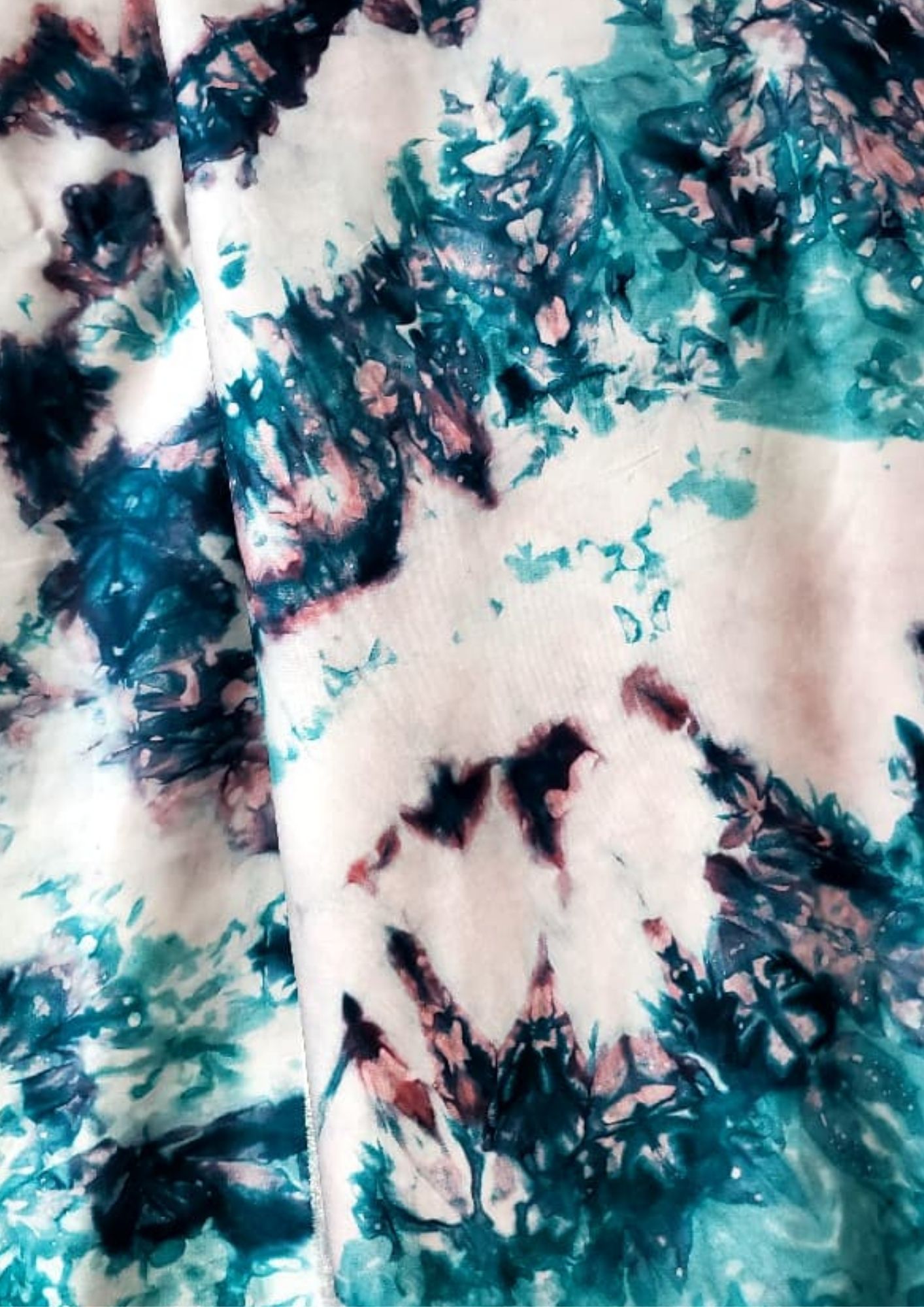 Fanama Design — AW-CI-FA-004-26 — Bleu sarcelle, rose poudré, ivoire