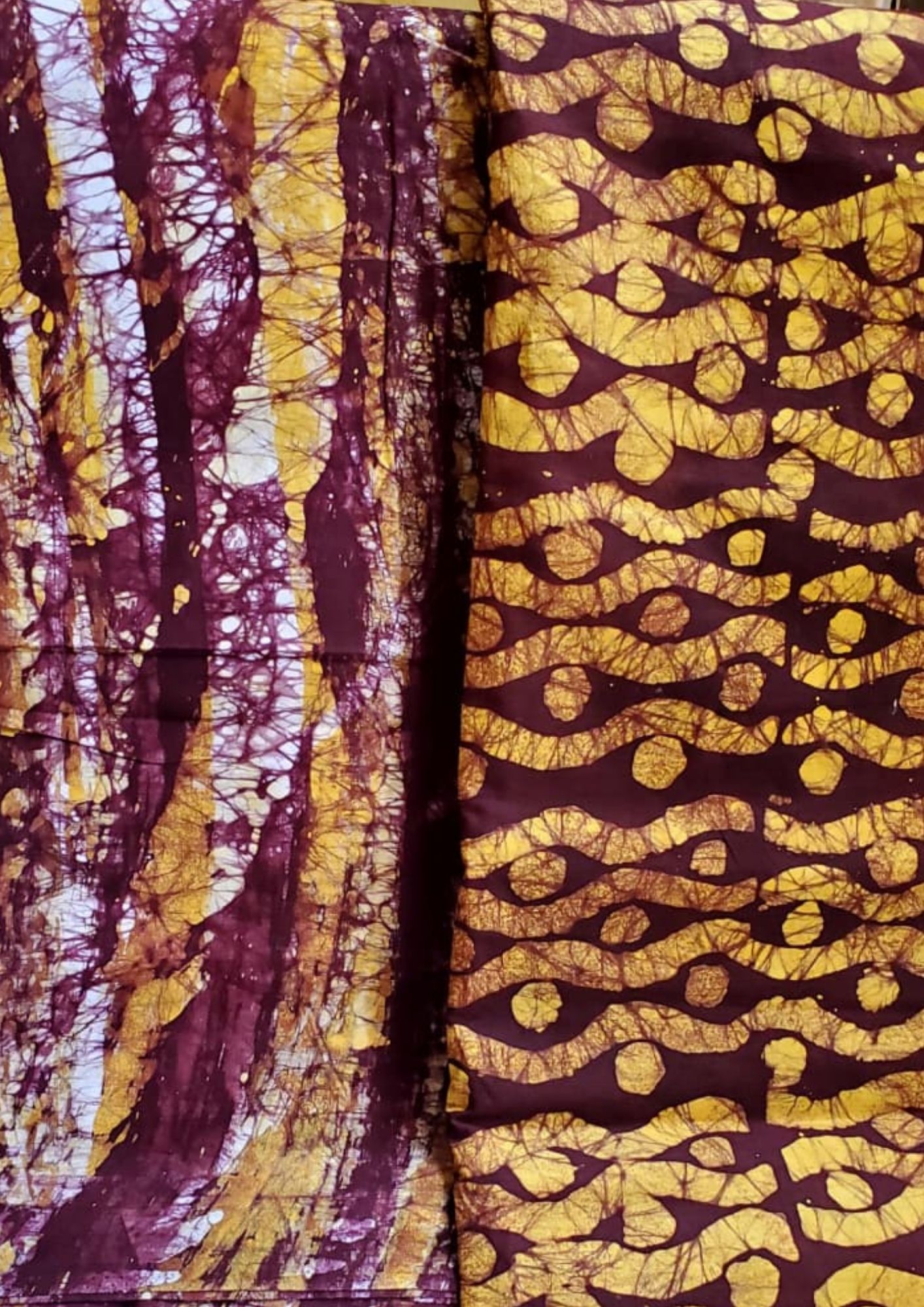 Wozho Design — AW-CI-WO-007-26 — Prune, jaune doré, écru